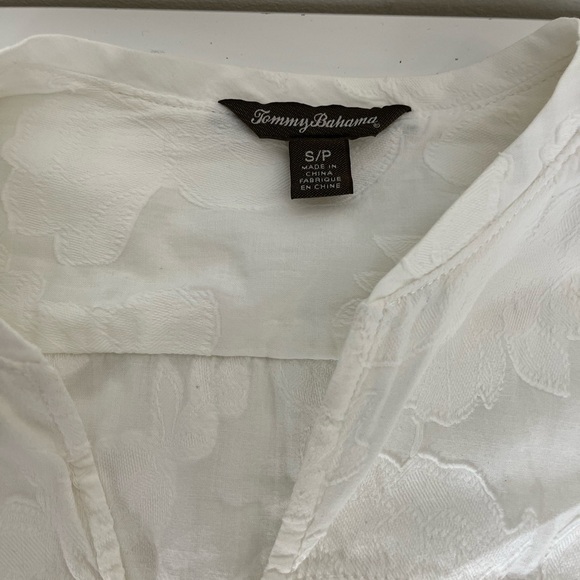 TOMMY Bahama Womens Size Small Summer style Top White 100% Cotton - Picture 8 of 8